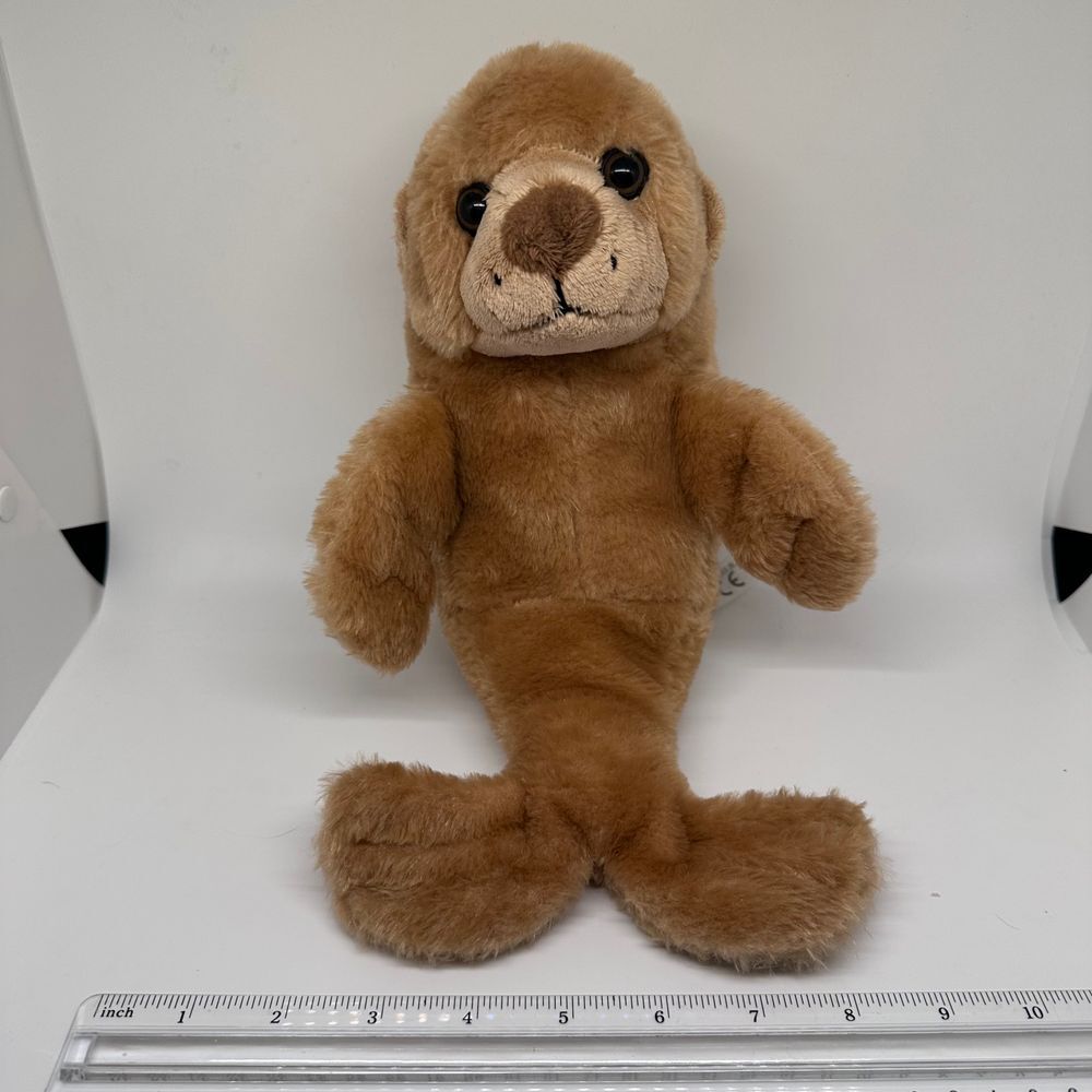 The Petting Zoo Cute Brown Sea Lion Stuffed‎ Plush Toy 11in